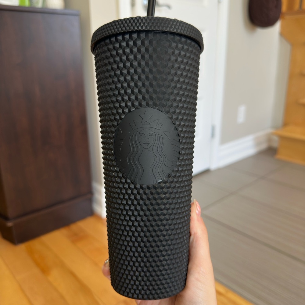Starbucks Matte Black Textured Tumbler